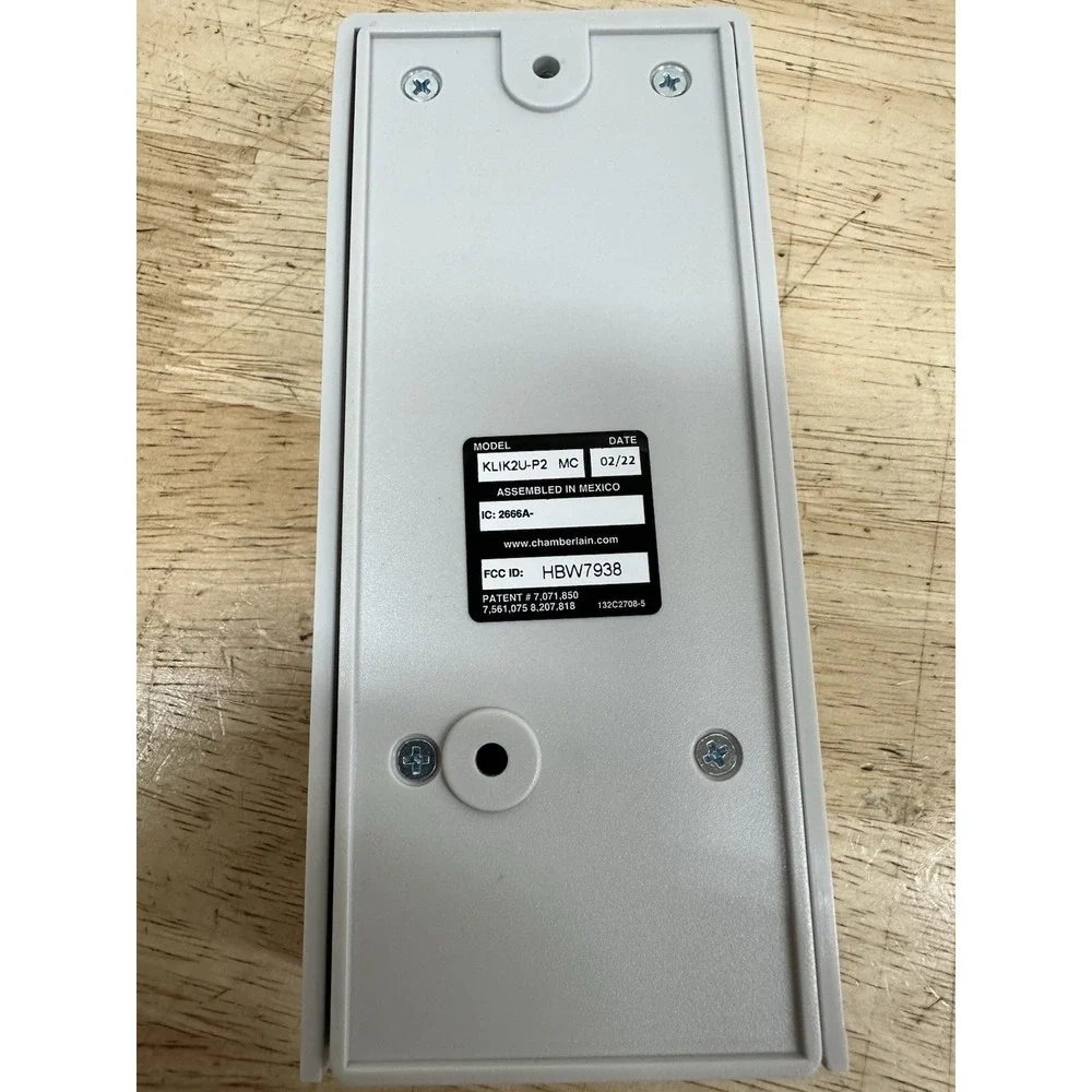Chamberlain Universal Garage Door Wireless Keypad KLIK2U-P2